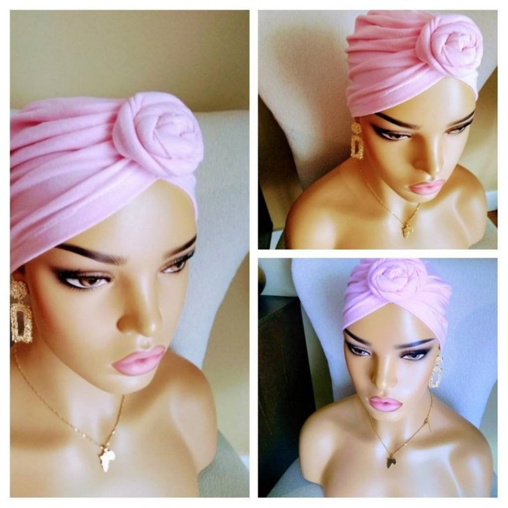 PRE-TIED TURBAN ,Headwrap,boho,chemo gift, Wax print Headwrap, Ankara he…
